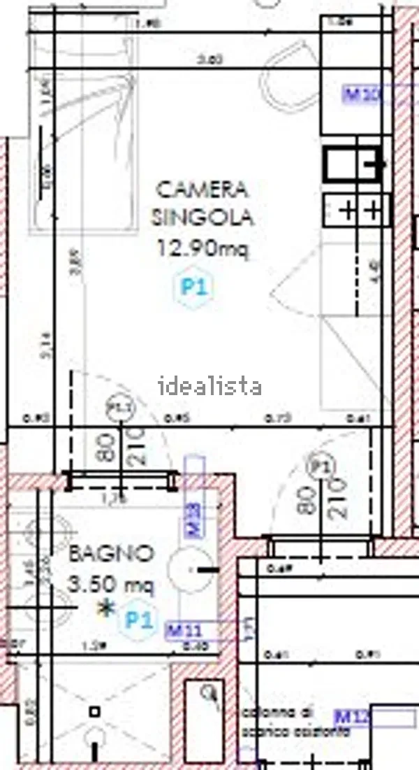 Stanza singola in San Donato, foto 6 di 6