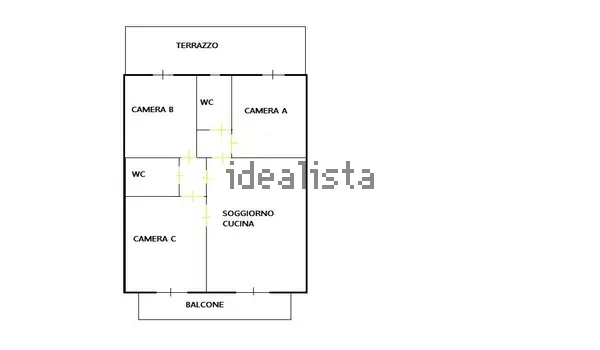 3 stanze singole in Lingotto, foto 21 di 21