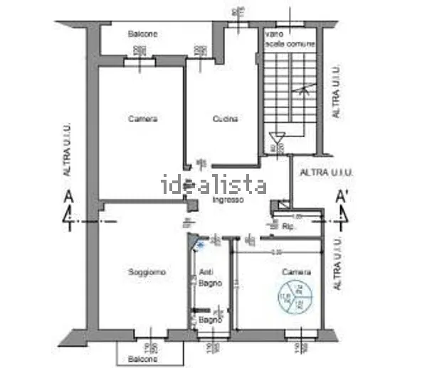 Quadrilocale in Cenisia, foto 25 di 25