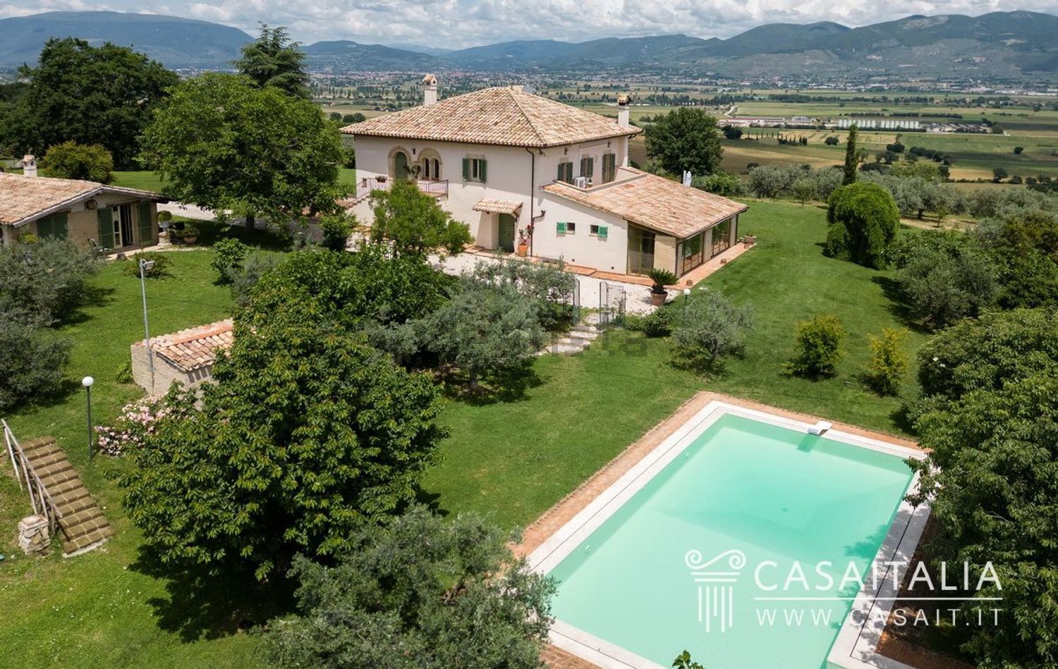 Case e ville a Montefalco