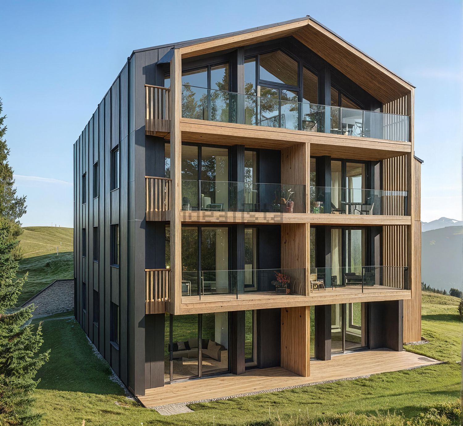 Trilocale Alpine Living 2° piano - soggiorno