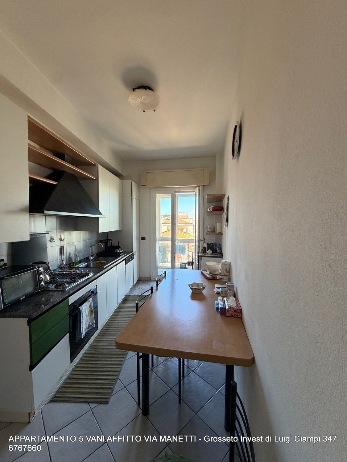 Cucina abitabile attrezzata appartamento in affitto Grosseto Viale Manetti