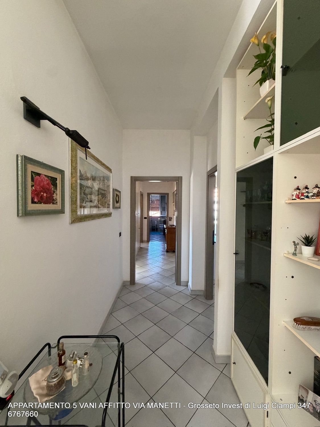 Corridoio disimpegno appartamento in affitto Grosseto Viale Alessandro Manetti