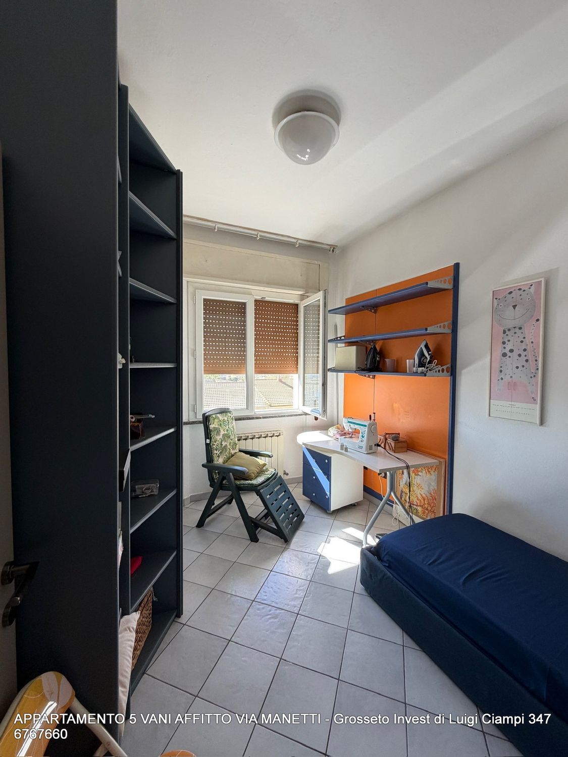 Seconda camera da letto appartamento affitto Grosseto centro storico