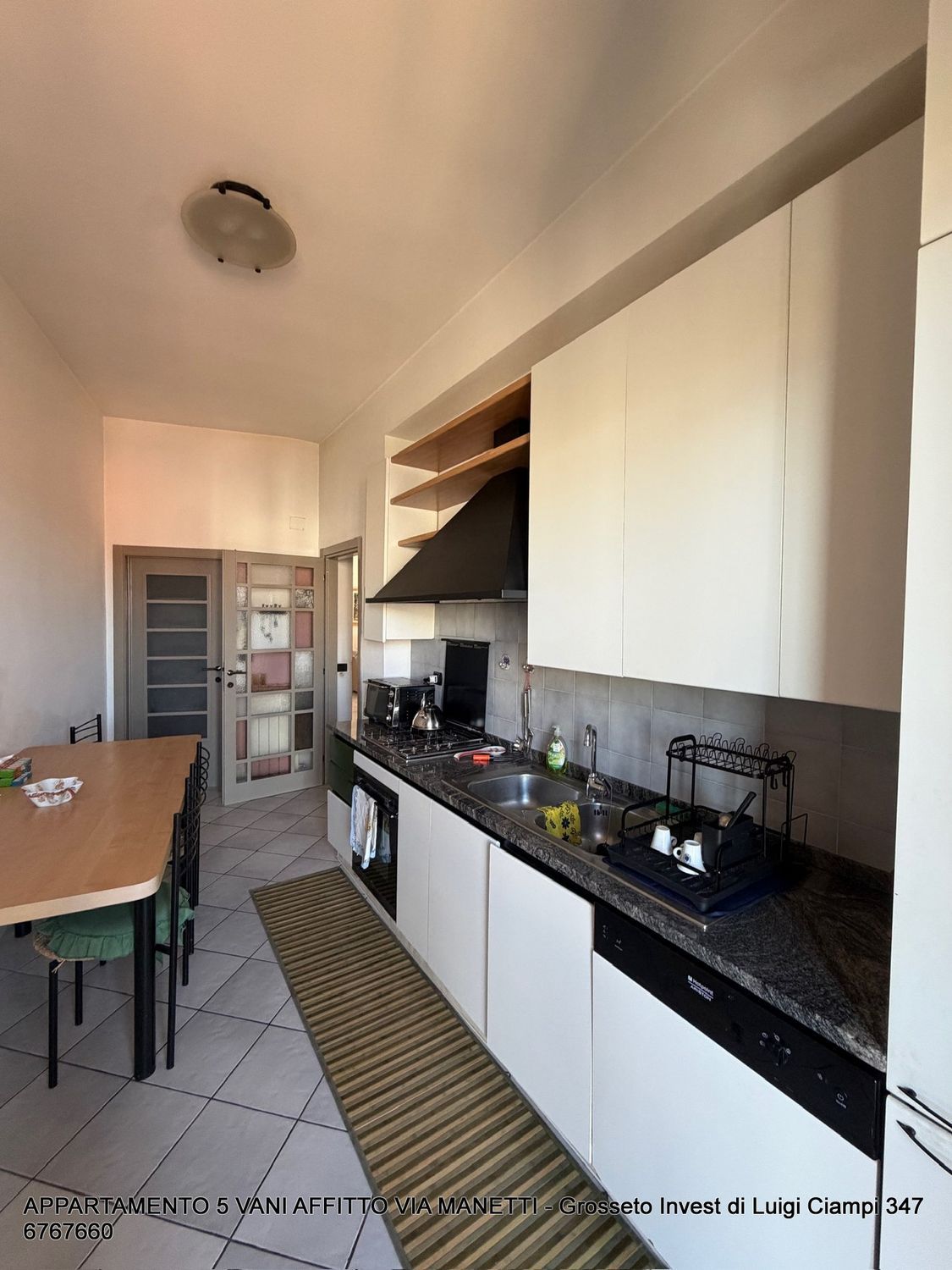 Cucina abitabile appartamento arredato in affitto centro Grosseto
