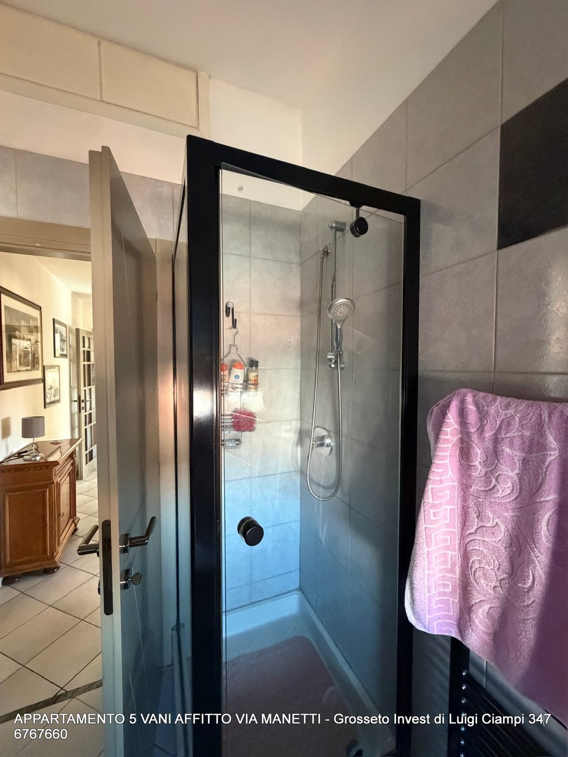 Dettaglio bagno appartamento affitto 4° piano Grosseto centro