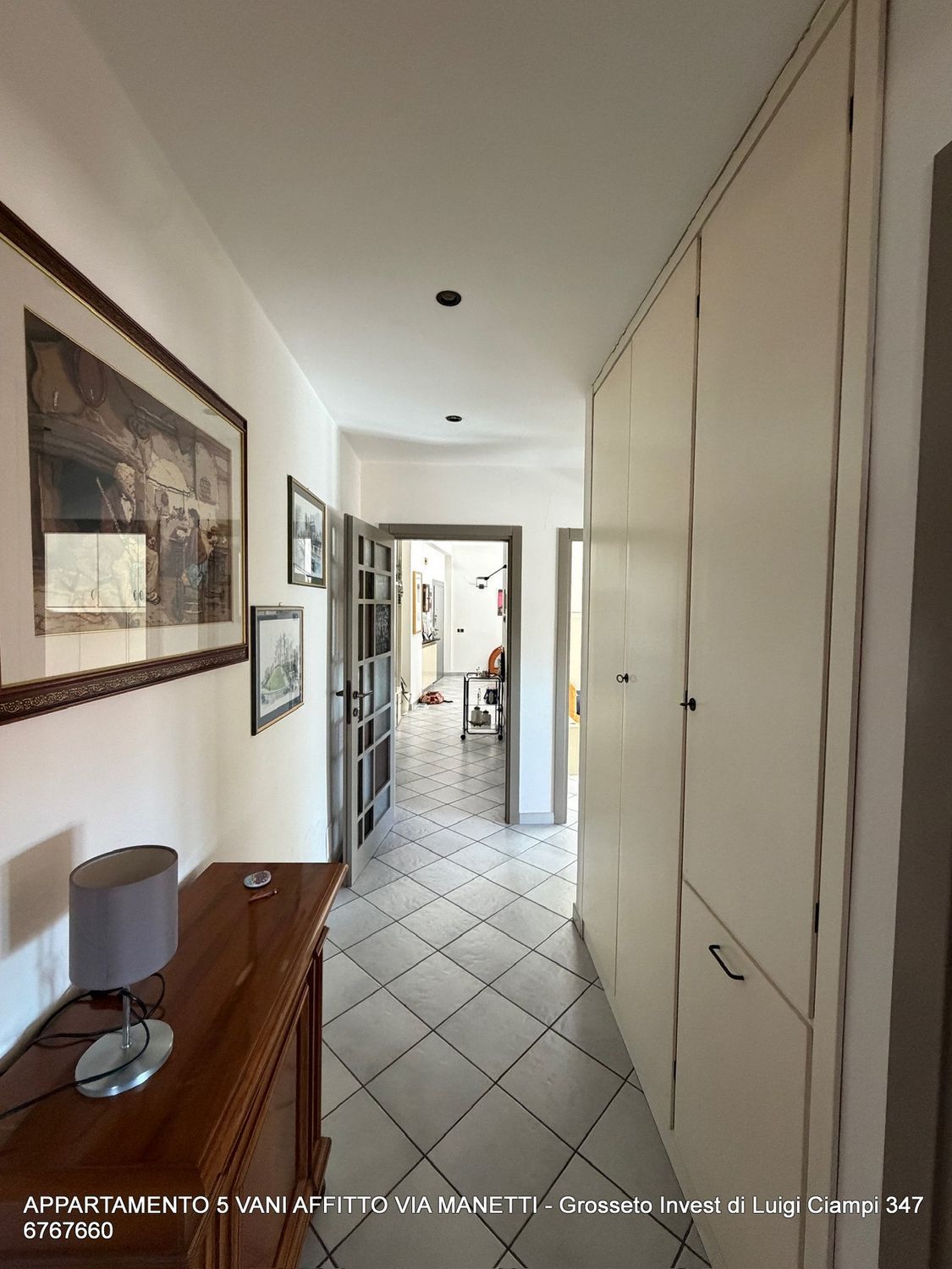 Corridoio appartamento 5 locali in affitto Grosseto centro