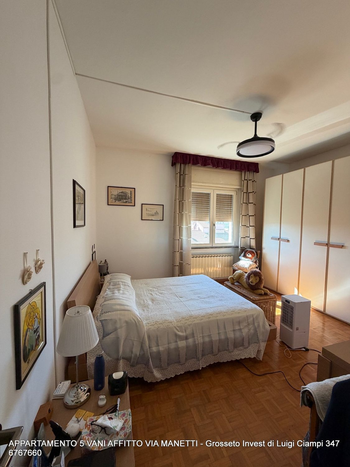 Camera da letto arredata appartamento in affitto Grosseto Viale Manetti